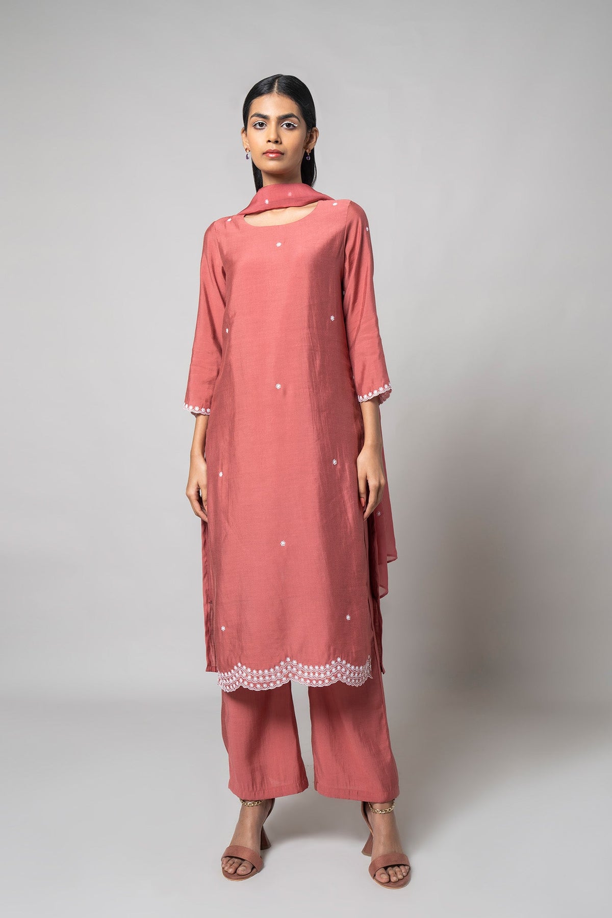 Dusty Rose Kurta Set