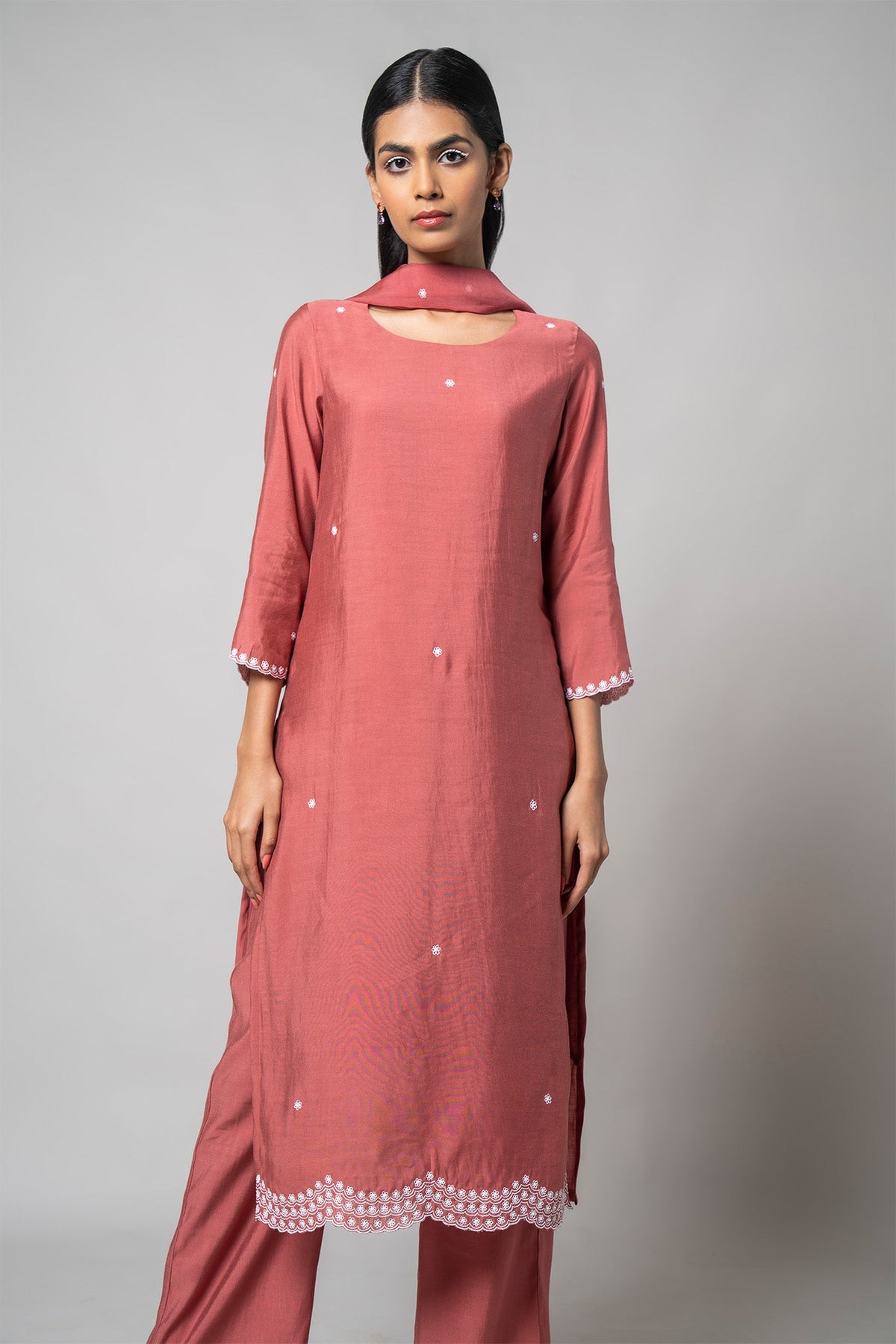 Dusty Rose Kurta Set