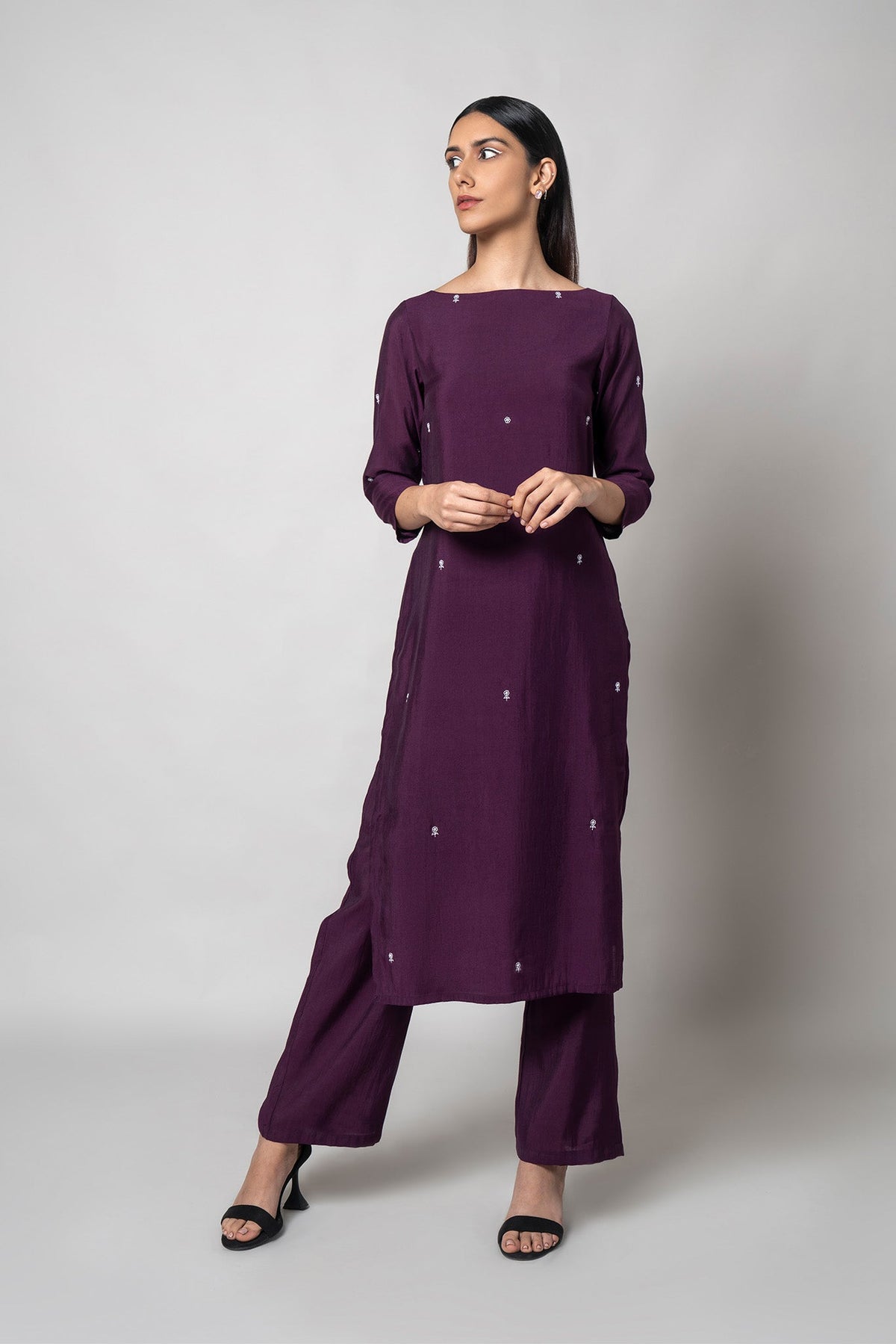Plum Purple Kurta Set