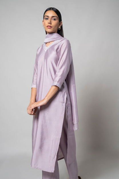 Wisteria Purple Kurta Set