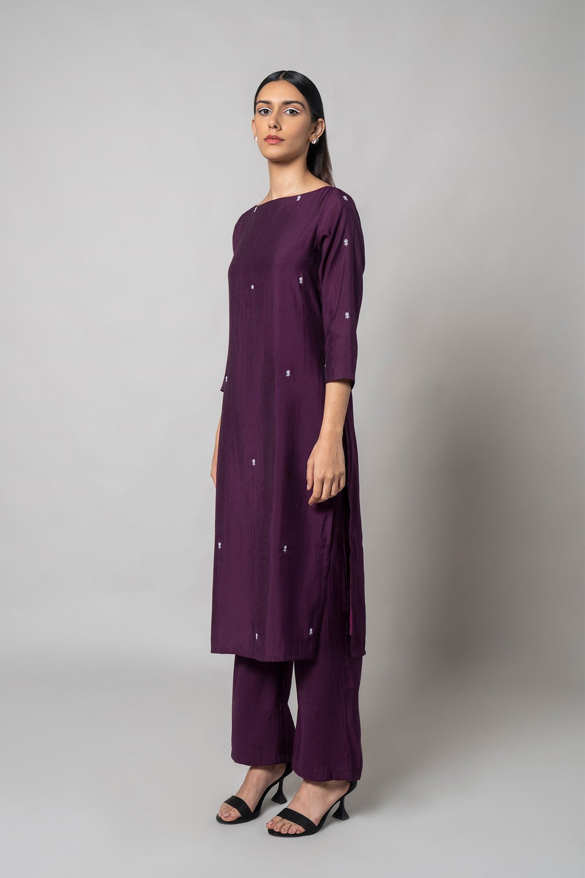 Plum Purple Kurta Set