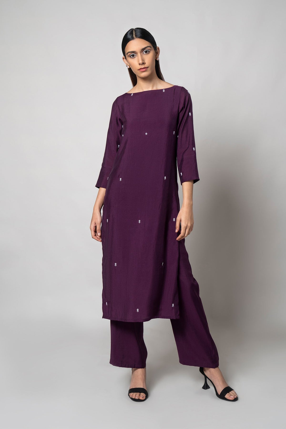 Plum Purple Kurta Set
