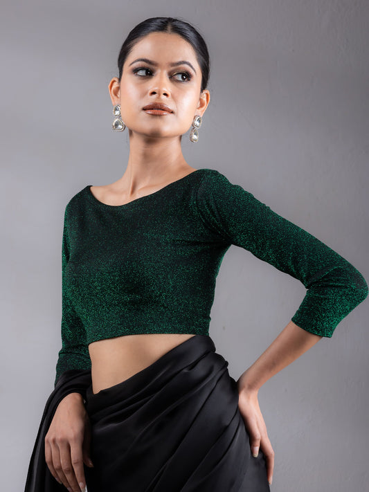 Dhiyona ST Emerald Shine Stretchy Blouse