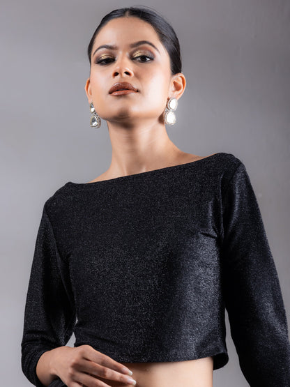 Dhiyona ST Stretchy Black Beauty Blouse