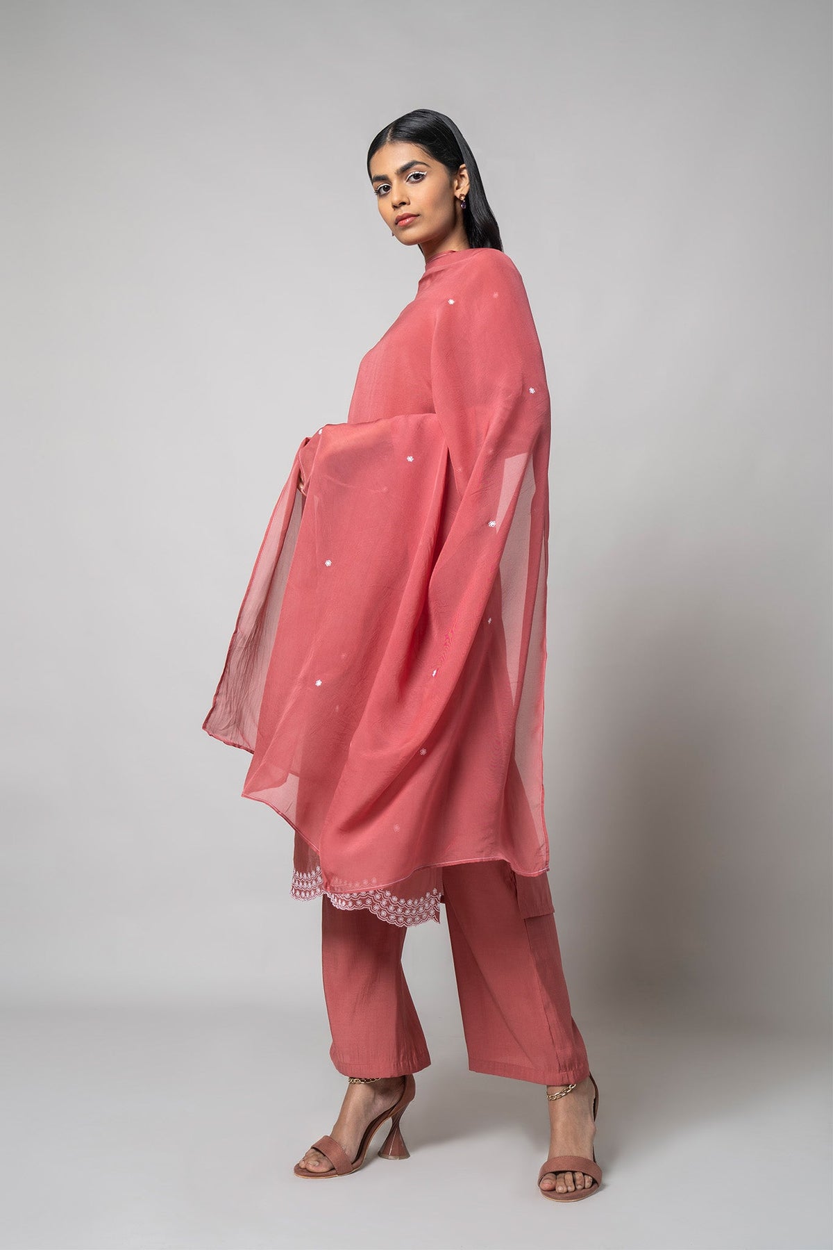 Dusty Rose Kurta Set