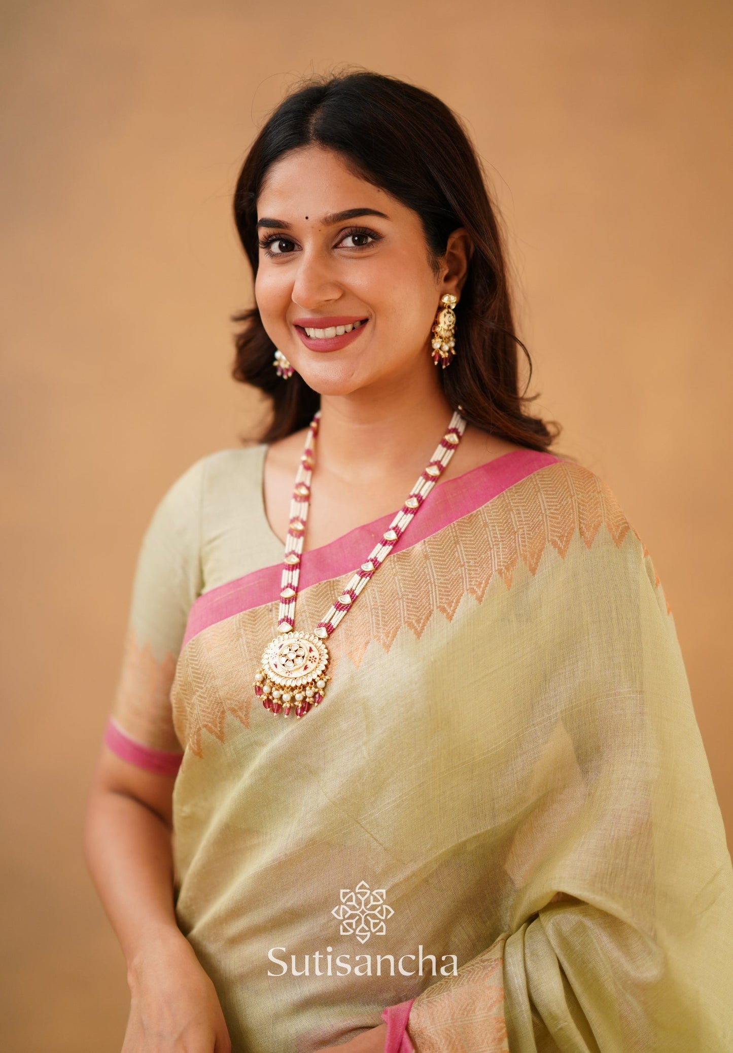Dhiyona SS Sutisancha Handloom Cotton Designer Tissue Saree