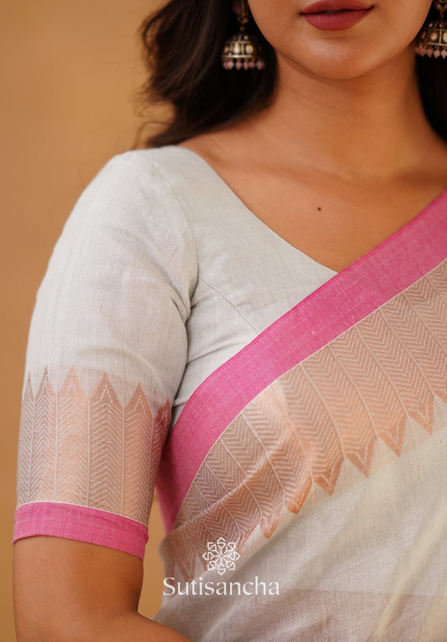 Dhiyona SS Sutisancha Handloom Cotton Designer Tissue Saree