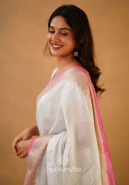 Dhiyona SS Sutisancha Handloom Cotton Designer Tissue Saree