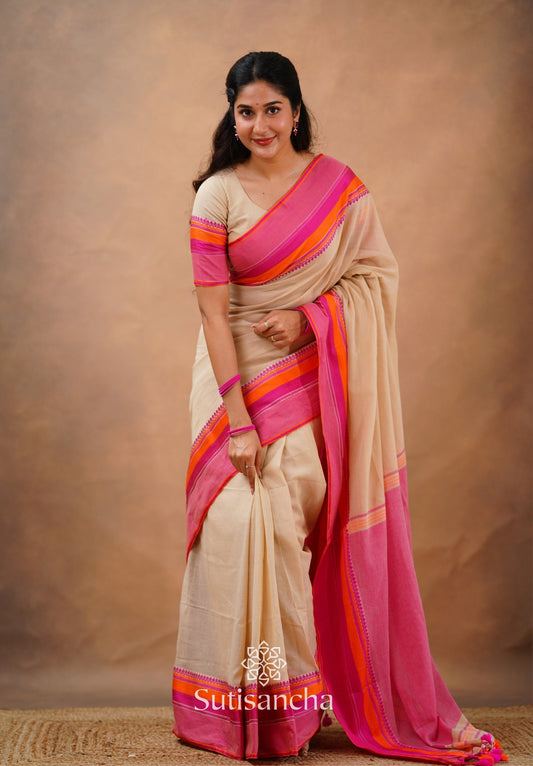 Dhiyona SS Sutisancha Handwoven Bliss Bengal Cotton Saree