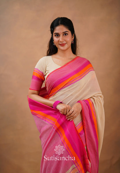 Dhiyona SS Sutisancha Handwoven Bliss Bengal Cotton Saree