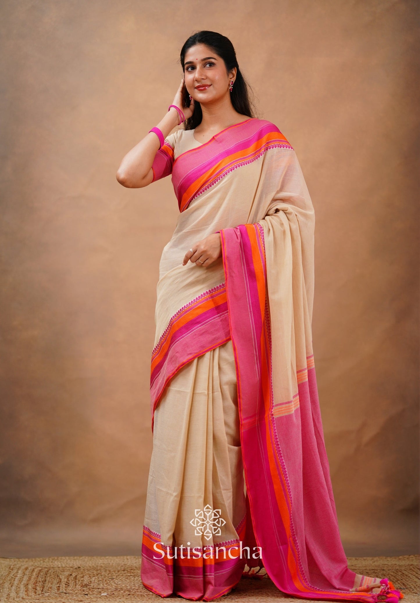 Dhiyona SS Sutisancha Handwoven Bliss Bengal Cotton Saree