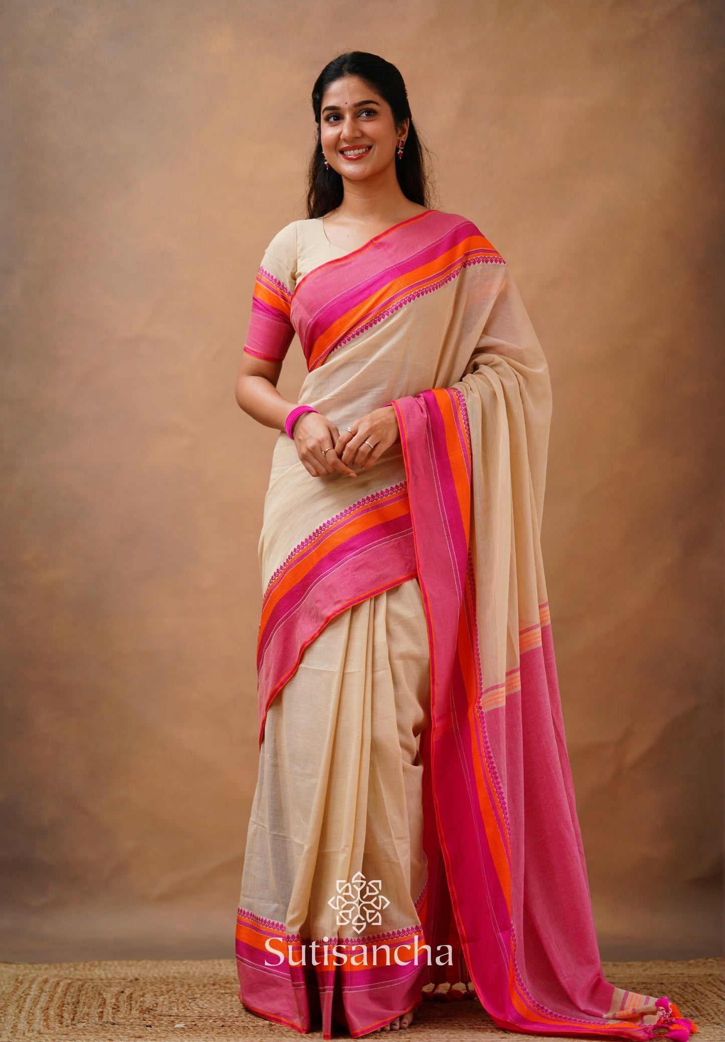 Dhiyona SS Sutisancha Handwoven Bliss Bengal Cotton Saree