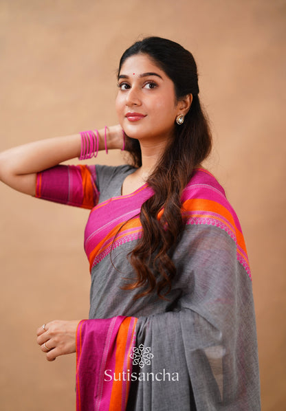 Dhiyona SS Sutisancha Handwoven Bliss Bengal Cotton Saree