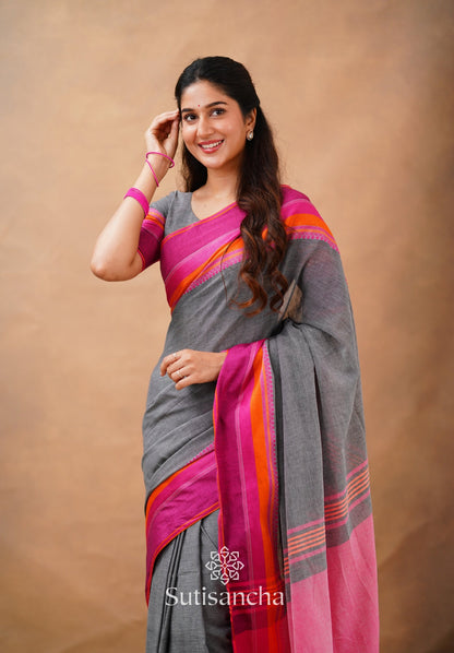 Dhiyona SS Sutisancha Handwoven Bliss Bengal Cotton Saree