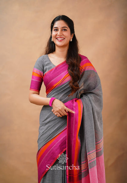 Dhiyona SS Sutisancha Handwoven Bliss Bengal Cotton Saree