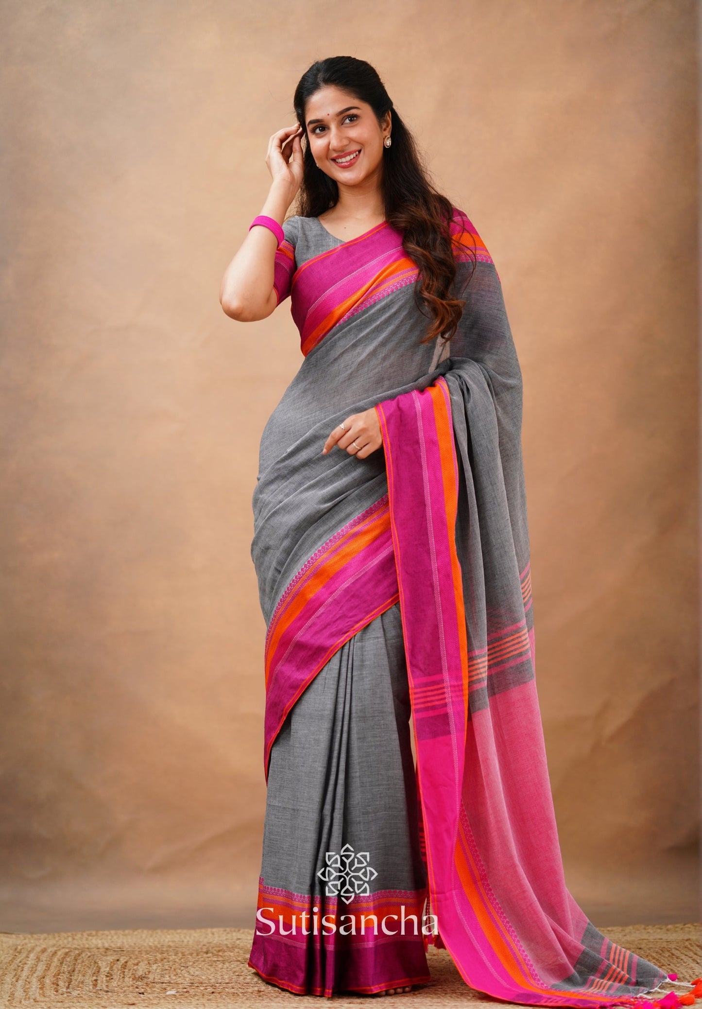 Dhiyona SS Sutisancha Handwoven Bliss Bengal Cotton Saree