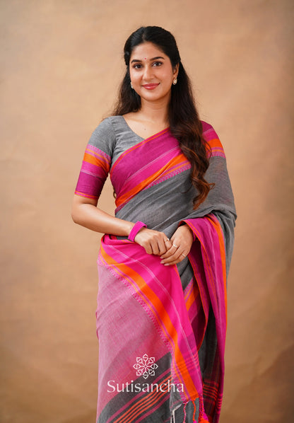 Dhiyona SS Sutisancha Handwoven Bliss Bengal Cotton Saree
