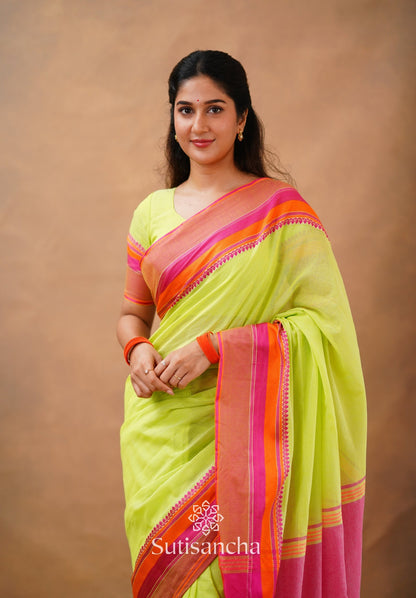 Dhiyona SS Sutisancha Handwoven Bliss Bengal Cotton Saree