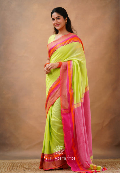 Dhiyona SS Sutisancha Handwoven Bliss Bengal Cotton Saree