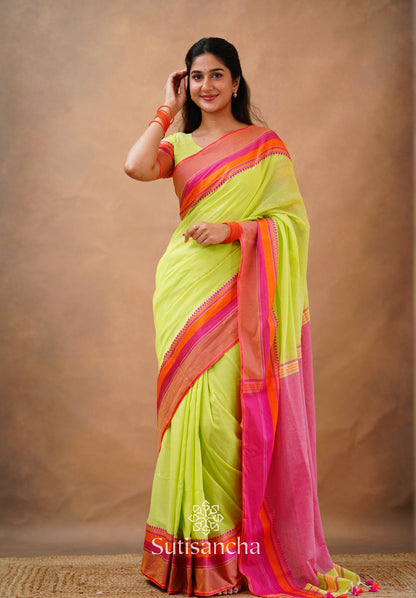 Dhiyona SS Sutisancha Handwoven Bliss Bengal Cotton Saree