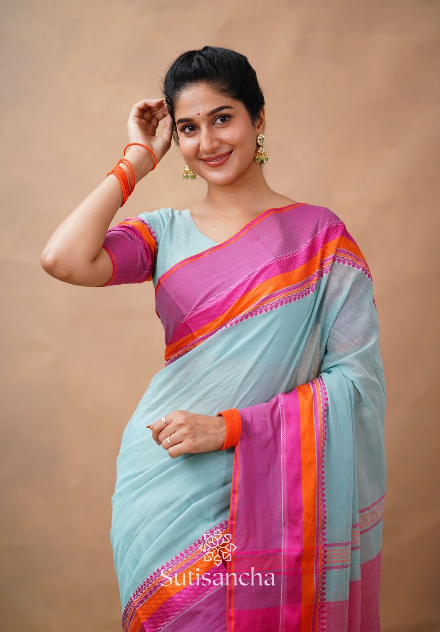 Dhiyona SS Sutisancha Handwoven Bliss Bengal Cotton Saree