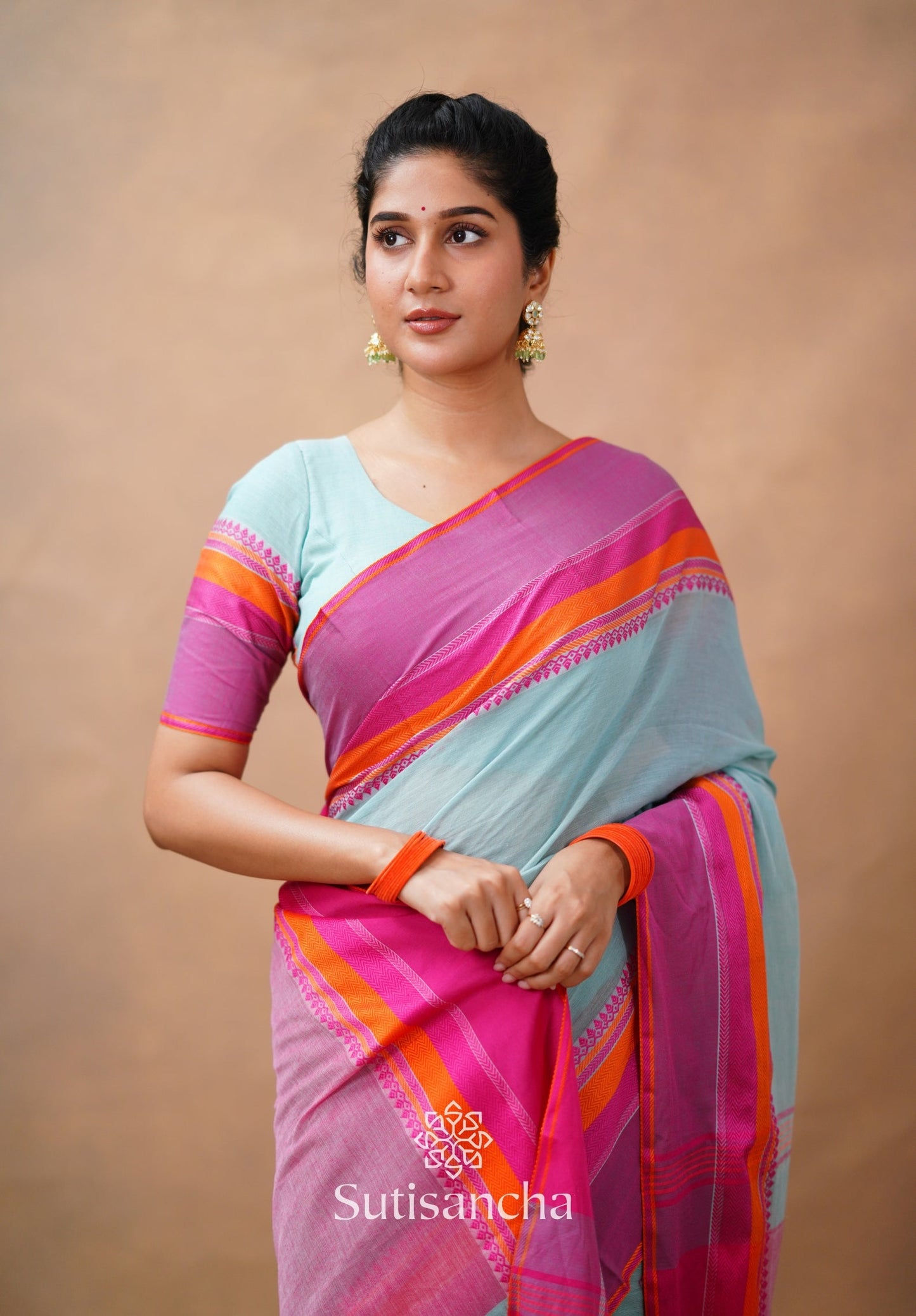 Dhiyona SS Sutisancha Handwoven Bliss Bengal Cotton Saree