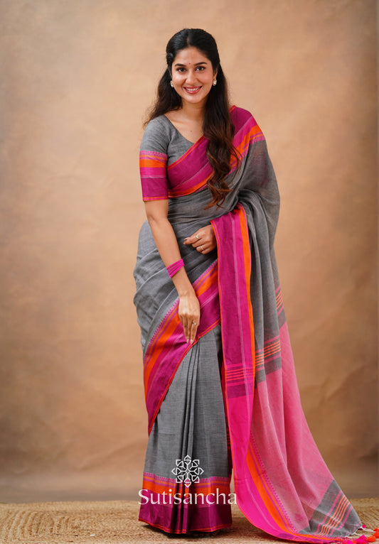 Dhiyona SS Sutisancha Handwoven Bliss Bengal Cotton Saree