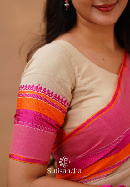 Dhiyona SS Sutisancha Handwoven Bliss Bengal Cotton Saree