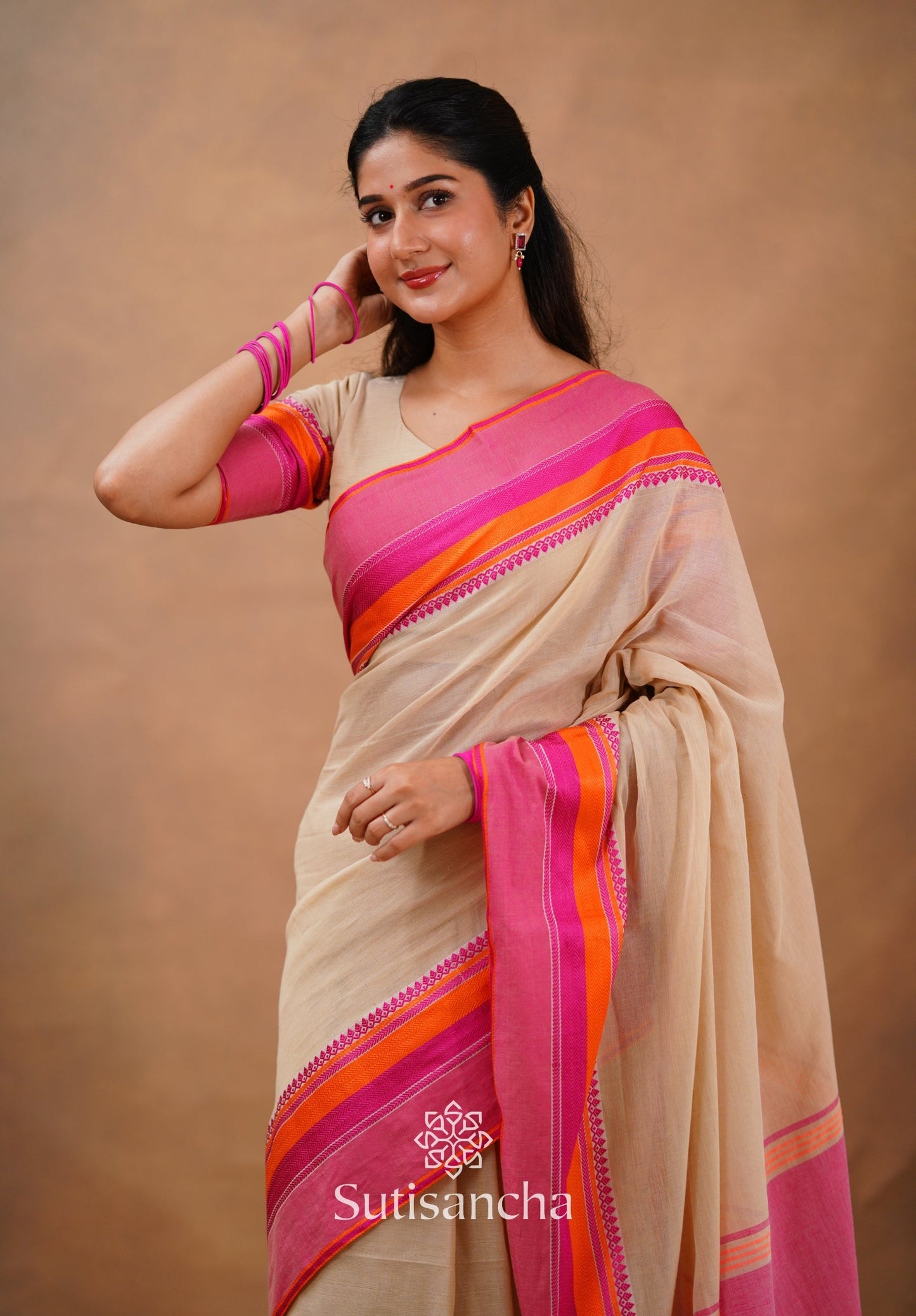 Dhiyona SS Sutisancha Handwoven Bliss Bengal Cotton Saree
