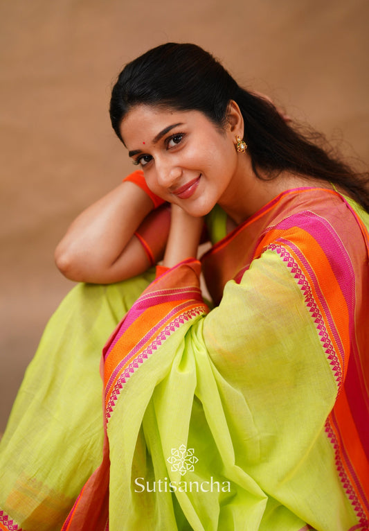 Dhiyona SS Sutisancha Handwoven Bliss Bengal Cotton Saree