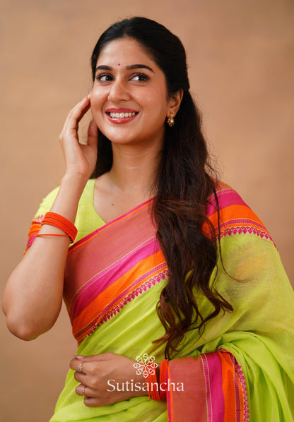 Dhiyona SS Sutisancha Handwoven Bliss Bengal Cotton Saree