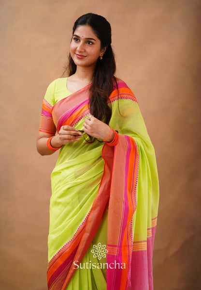 Dhiyona SS Sutisancha Handwoven Bliss Bengal Cotton Saree