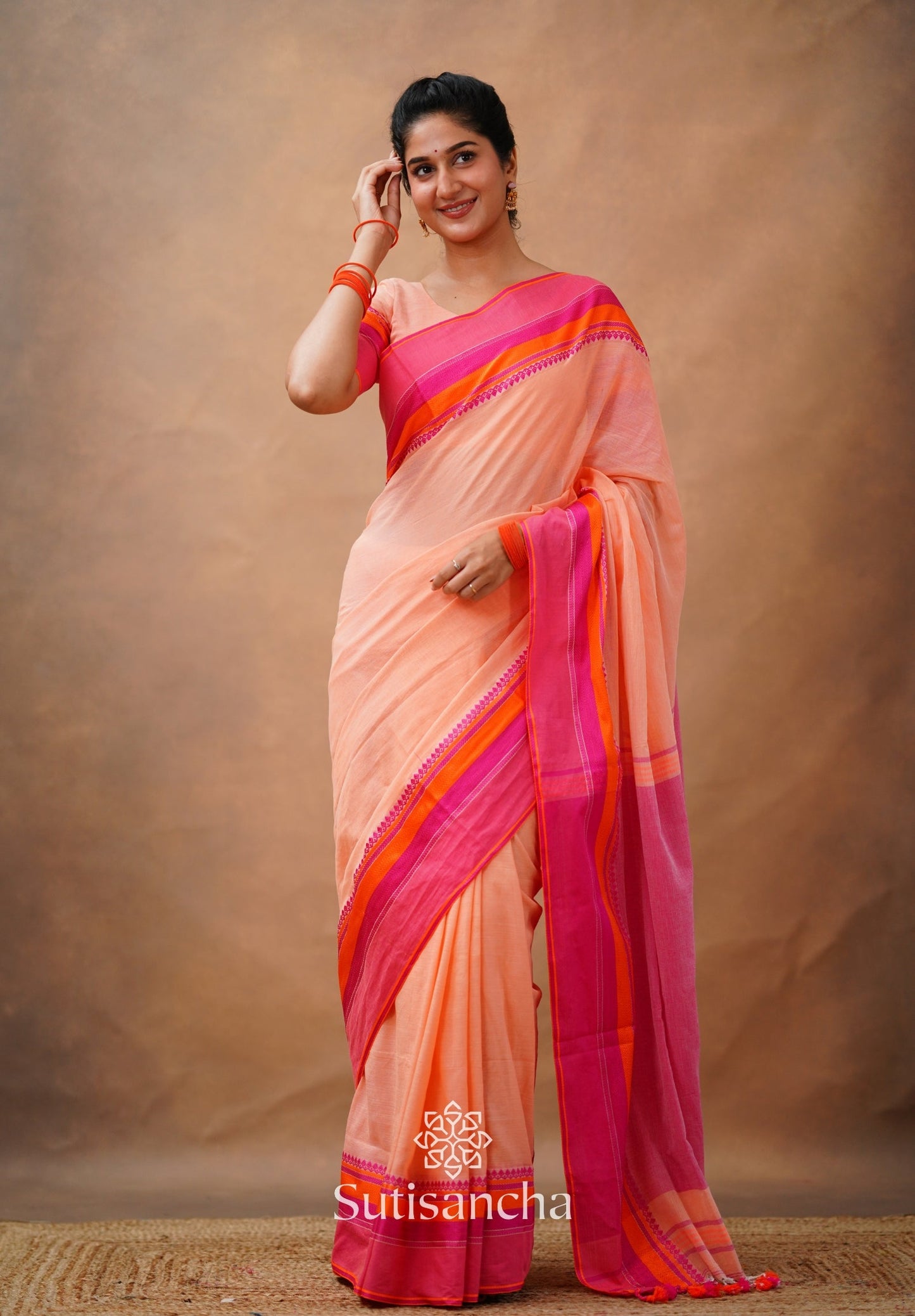 Dhiyona SS Sutisancha Handwoven Bliss Bengal Cotton Saree