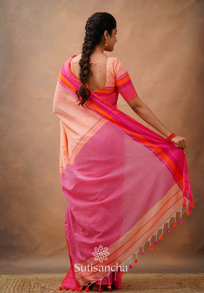 Dhiyona SS Sutisancha Handwoven Bliss Bengal Cotton Saree