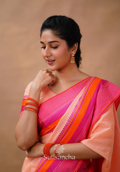 Dhiyona SS Sutisancha Handwoven Bliss Bengal Cotton Saree
