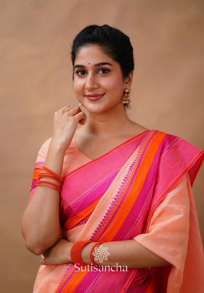 Dhiyona SS Sutisancha Handwoven Bliss Bengal Cotton Saree