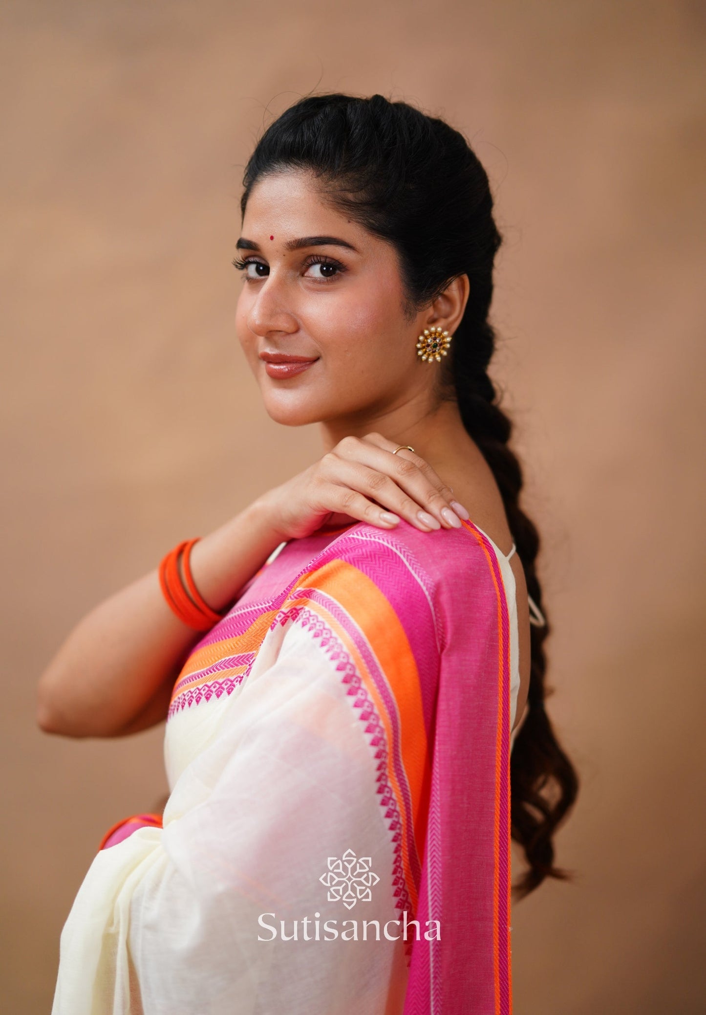 Dhiyona SS Sutisancha Handwoven Bliss Bengal Cotton Saree