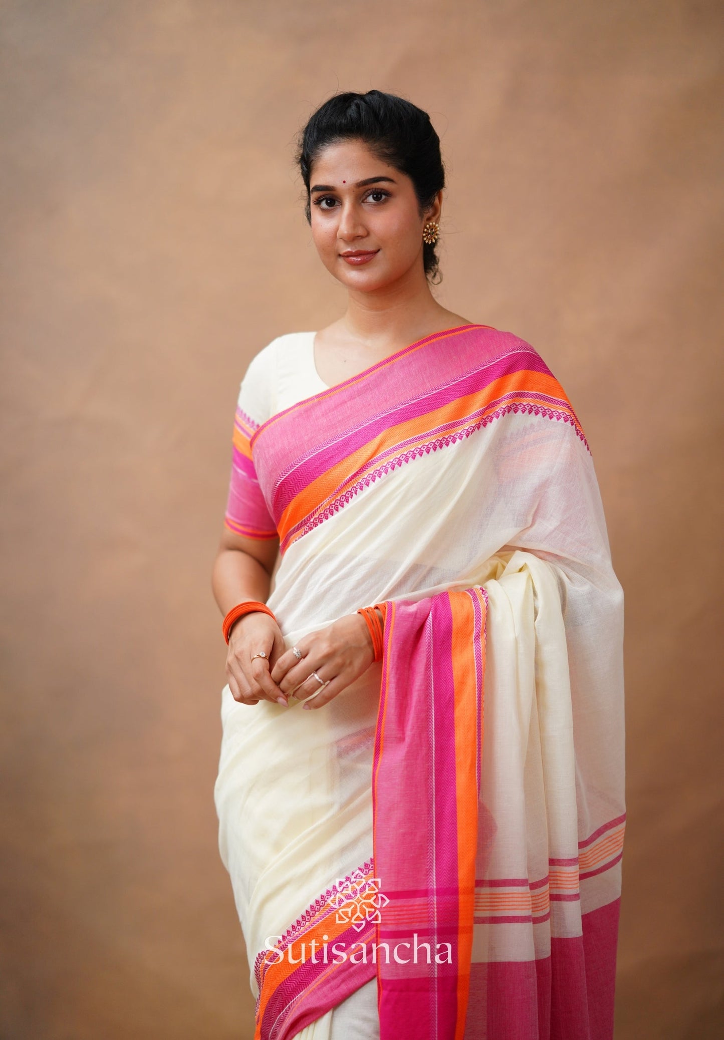 Dhiyona SS Sutisancha Handwoven Bliss Bengal Cotton Saree