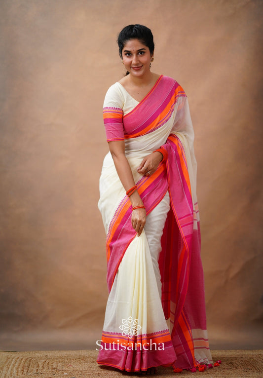 Dhiyona SS Sutisancha Handwoven Bliss Bengal Cotton Saree