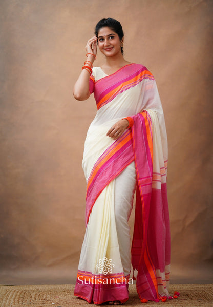 Dhiyona SS Sutisancha Handwoven Bliss Bengal Cotton Saree
