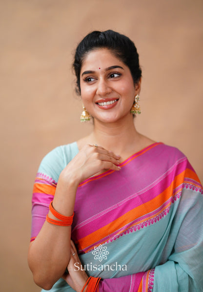 Dhiyona SS Sutisancha Handwoven Bliss Bengal Cotton Saree