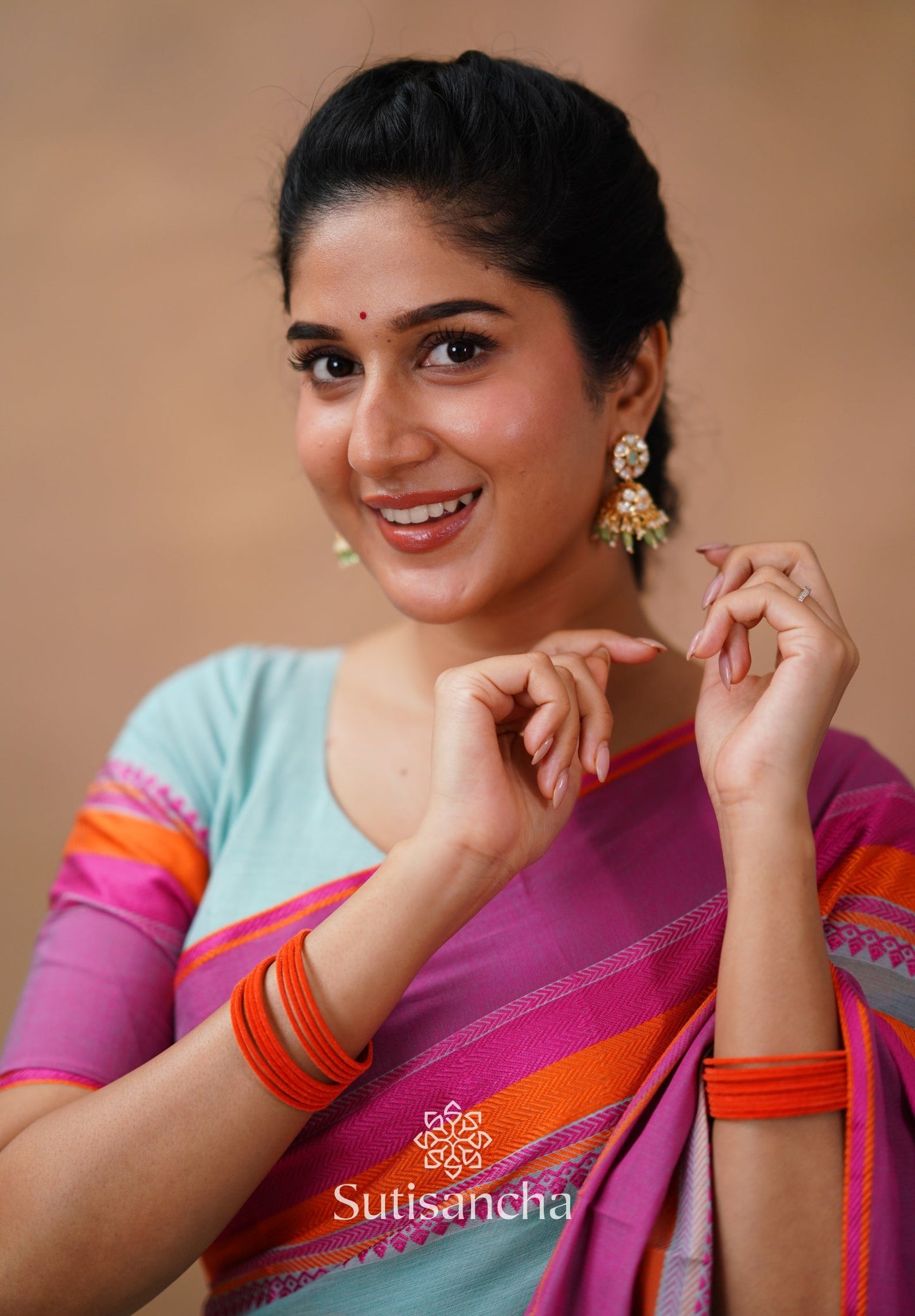 Dhiyona SS Sutisancha Handwoven Bliss Bengal Cotton Saree