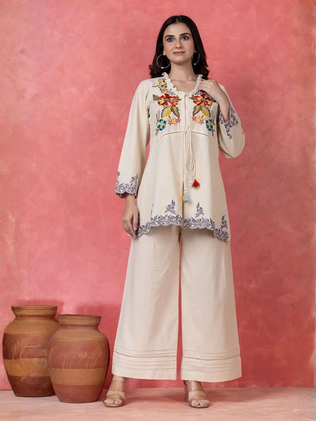 Gaur peony cotton co-ord set