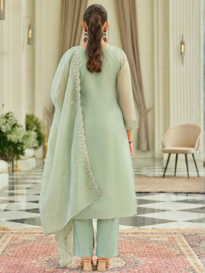 Adab minty full work suit set