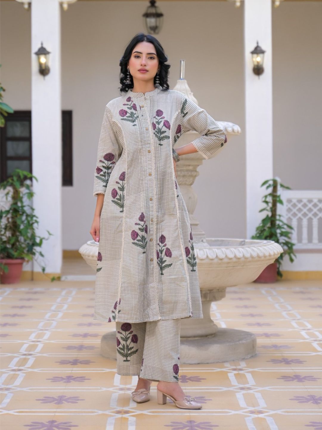 Mayri Hydren Cotton Kurta Pant Set