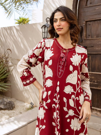 Karen caput printed kurta pant set