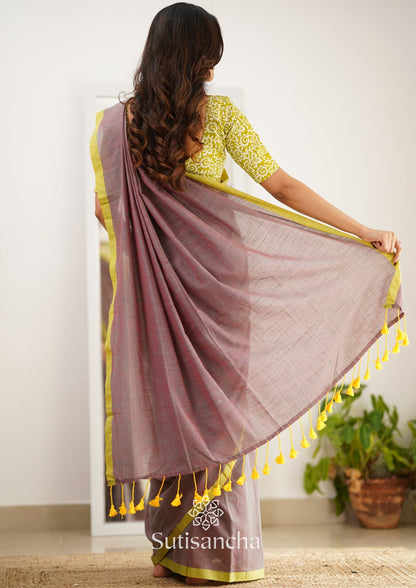 Dhiyona SS Sutisancha Handloom Cotton Saree With Designer Blouse