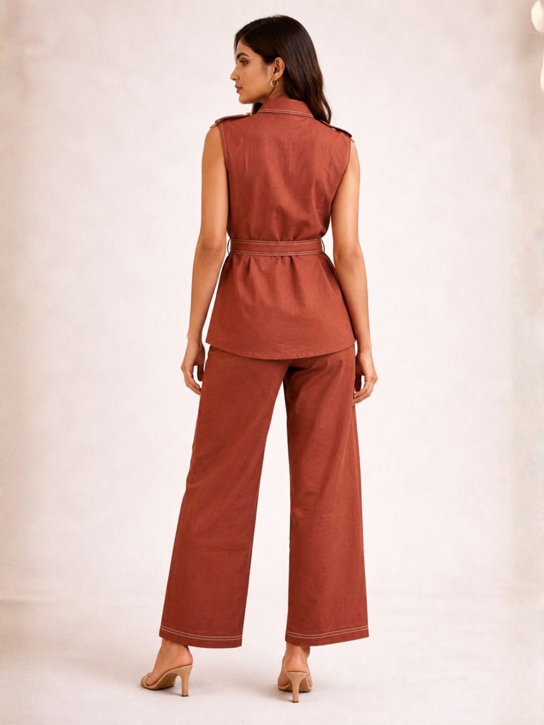 Akshara cadmium cotton co-ord set