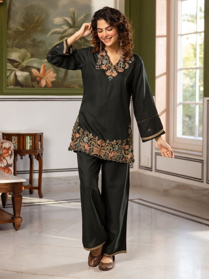 Karen Spruce Embroidery Cotton Co-ord Set