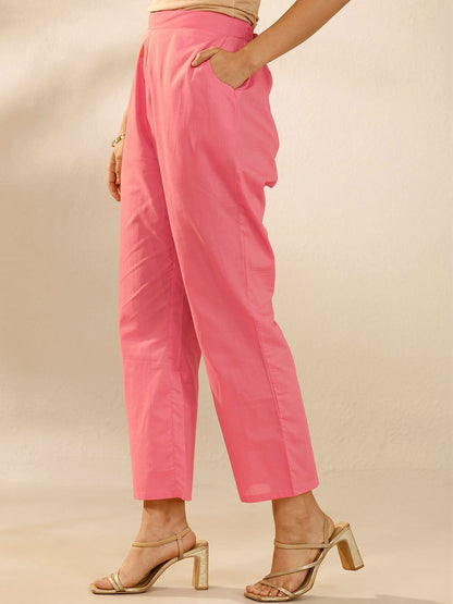 Women Floral Embroidered Regular Thread Work Kurta with Trousers & With Dupatta